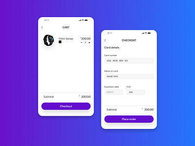 Daily UI - Checkout app branding design figma ui ux