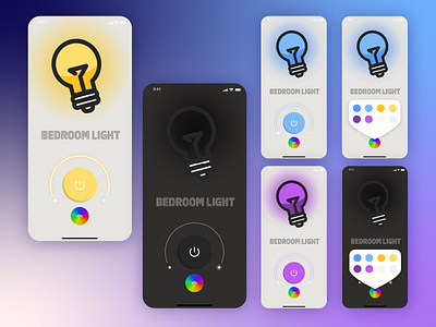 DailyUI #015 dailyui dailyui 015 dailyui015 design graphic design light light switch lights practice smart smart light ui