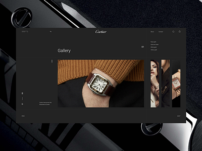 Cartier Gallery adobe xd afte effects animation app branding design designs ecommerce graphic design icon illustration minimal photoshop shot typography ui ux vector web website