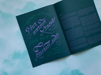 SAD Mag Issue 32: Title Lettering editorial lettering print print design reverse contrast script script lettering type typography