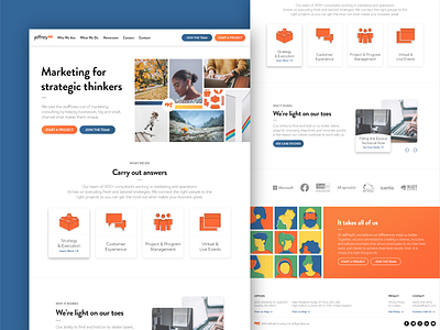 JeffreyM Home Page branding corporate graphic design homepage icon illustration landing page ui ux web website