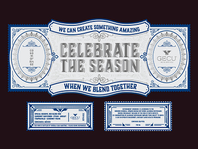 Celebrate Season design desing label packaging typography vector wine