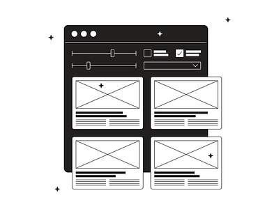 Filter 2d colorful design digital filter illustration interface kapustin linear outline tokyo vector