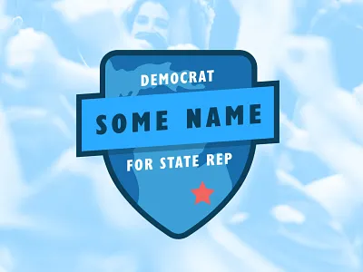 Democrat Logo Concept branding design logo political vector