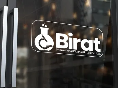 Birat International Diagnostic Lab Logo design branding design indesignmedia logo logodesign