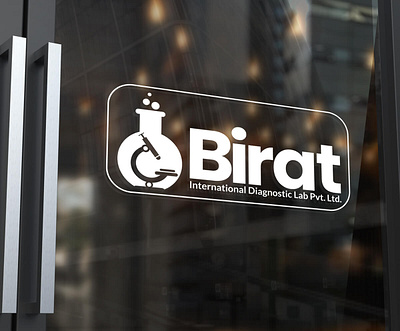 Birat International Diagnostic Lab Logo design branding design indesignmedia logo logodesign