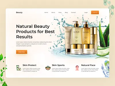 Beauty Product Landing Page design designer figma expert ui ui designer ui experience ui expert uiux user experience user interface web case study web design web designer web experience web expert