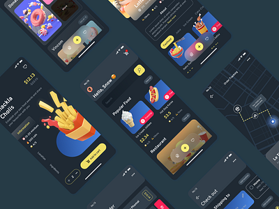 Metmoi UI KIT - Food & Delivery app design metmoi mobile te template ui