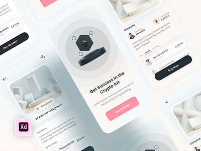 NFT App 3d animation app app design branding design graphic design illustration logo motion graphics ui ux