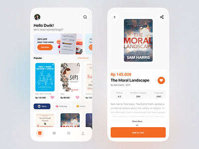 Book App animation app book mobile motion