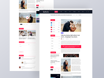 Magazine Blog page article blog blog details blog template blogger clean creative design digital content enews landing page design magazine minimal news personal blog trend ui design uiux user interface website design