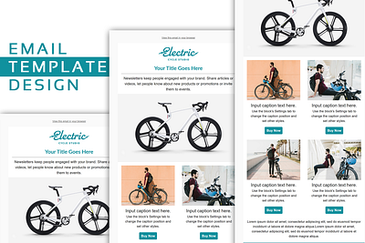 Cycle Studio Email Template Design (MailChimp) 2022. bike branding buy colorful cycle cycling designer email email design fashion fresh graphicdesign model newsletter sell style template ui ux web design