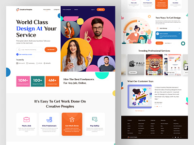 Freelance Marketplace Website branding cpdesign creativepeoples fiverr freelancer freelancer developer freelancer marketplace freelancer web designer freelancer website graphic designer hire me job hiring landing page online job toptal trending typography ui designer web design web designer