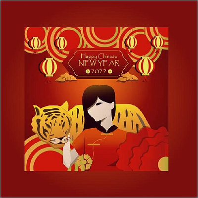 Chinese New Year 2022 animation branding design graphic design illustration logo photoshop vector