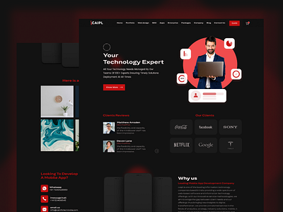 Agency UI Design Landing page daily ui desiger page design illustration landing page ui ux