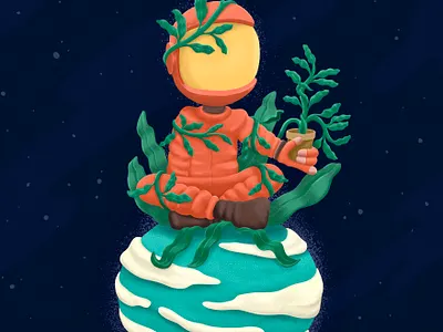 Pant Astronaut illustration