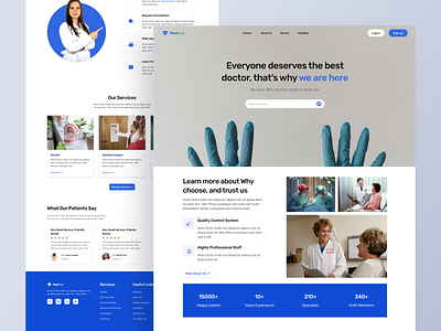 Medhub - Medical Landing Page clinic conssultant doctor doctors health healthcare hospital landing landing page medical medical care medical website landing page medicine mental health nasim pharmacy website landing page telemedicine uiux web website