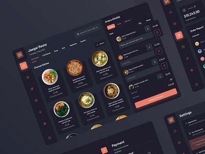 CRM Designed to make your food portal management easy. crm design food ui ux website design white pencil