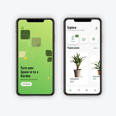 Plant shop app design app appdesign design ecommerce interface design ui ui design uiux ux