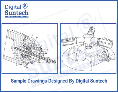 Mechanical Drawing | Patent Illustration | Digital Sutnech mechanical drawing patent drawing services patent illustration