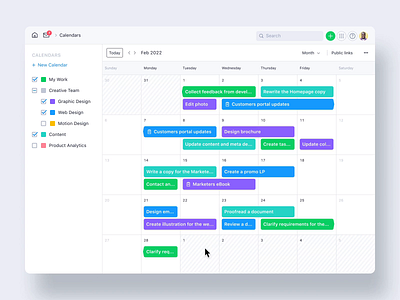 Wrike Calendars Animation animation app calendar design interface motion product ui ux web wrike