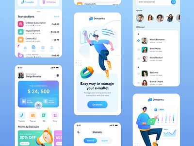 E-Wallet App ☀️Light/🌒Dark Mode animation app bank banking app card digital digital wallet e wallet finance financial fintech fintech app interaction money money app motion graphics payment technology transaction wallet