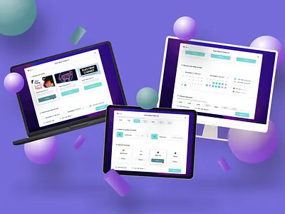Widget for booking events booking figma industrie software ui ux widget