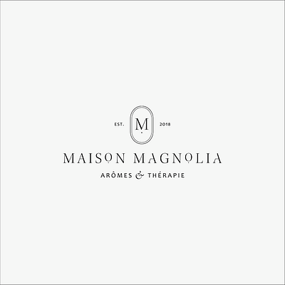 Maison Magnolia brand identity branding concept custom custom font custom type design graphic design lettering logo logo design logotype minimal type typography vector