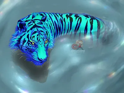 Year Of The Tiger digital happy new year illustration tiger