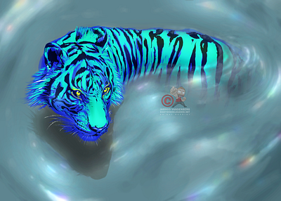 Year Of The Tiger digital happy new year illustration tiger