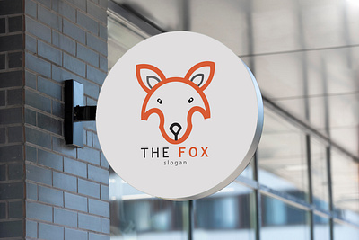 The Fox Logo Type branding design illustration logo typography vector