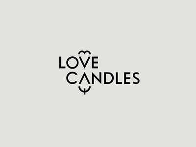 LoveCandles branding design fire flame hearth logo love typography vector