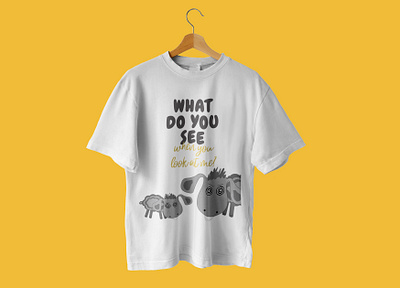 T-shirt_Sheeps animal colors design drawing font graphic design illustration product sheeps t shirt t shirt design view