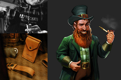 Leprechaun bar bar beer branding characther design illustration logo man pub