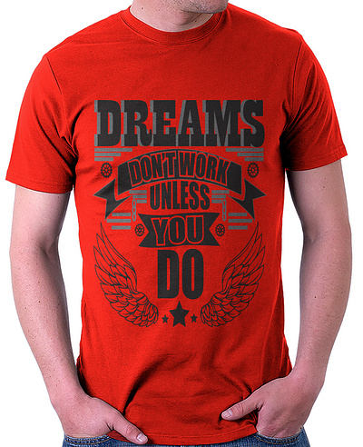 Dreams don't work unless you do t-shirt desin branding bundle creative design design dont work less desin dreams desin graphic design illustration logo t shirt design ui ux vector