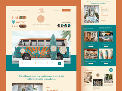 Villa Natu Resort Website. accomodation boooking branding dribbble2022 holiday home page hotel app landing page luxury minimal orix reservation resort room booking sajon traveling web marketing webdesign website website design