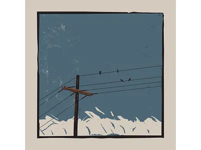 Birds birds digitalart digitaldesign graphicdesign illustration illustrator linocut retro retro illustration texture vector vintage illustration wire woodcut woodcut illustration