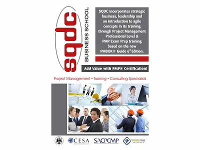 SQDC Business School Magazine Advert advert branding coreldraw design graphic design illustration layout