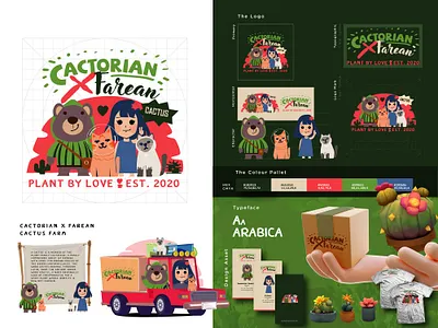 Cactorian X Farean : Cactus Farm bear branding cactus character character design cowboy farm icon illustration logo mascot ui vector