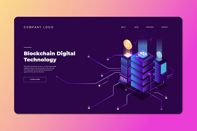 Isometric Landing Page app banner concept design development isometric landing landing page marketing page process professional it profit ui ui design ux ux design web development web maintance webapp