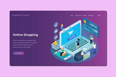 Isometric Landing Page app banner concept design development isometric landing landing page marketing page process professional it profit ui ui design ux ux design web development web maintance webapp