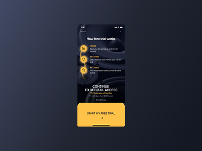Paywall screen - BassBooster app design dribbble interface ui