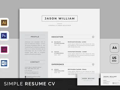 Resume CV branding cv diy graphic design resume