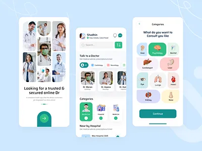 Online Doctor App 👩🏽‍⚕️ best shot chat doctor doctor app doctor appoinment doctor schedule dribbble best shot medicine order near by doctor near by farmacy near by hospital online doctor online medicine online video call online voice call subscription trendy design video call