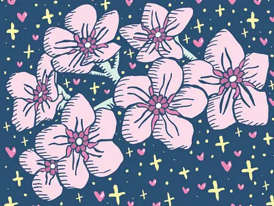 “To plant a garden is to believe in tomorrow.” –Audrey Hepburn 2d clean design drawing flat flowers graphic design graphics illustration logo