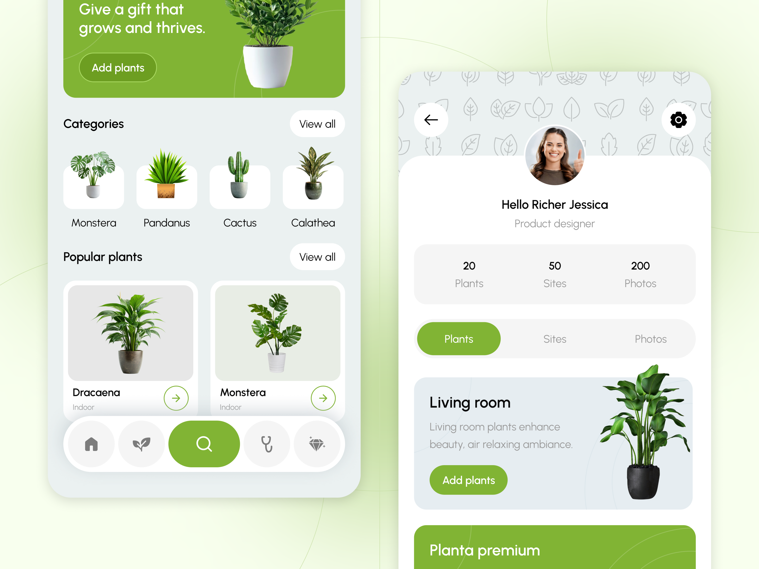 Plant care mobile app - UI UX Design by GM SHAMIM on Dribbble