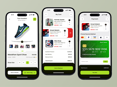 E-Commerce - Checkout & Payment Mobile App. checkout checkout flow checkout process design e commerce e commerce app marketplace app mobile app online shopping online store order flow order process payment flow payment method payment process shopping shopping app shopping flow ui ux