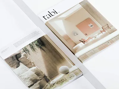 Tabi Brand in Print art direction catalog identity design logotype matchstic print