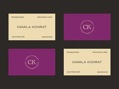 Camila Konrat - Business card branding businesscard design graphic design logo vector