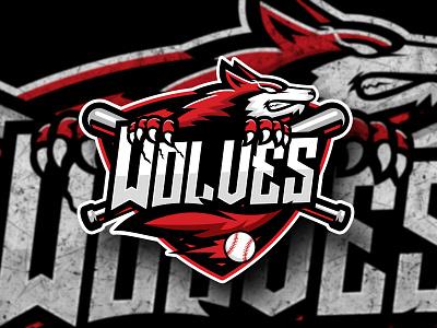 Wolf cartoon designvector esports gaming logo mascot mascotlogo sports wolf